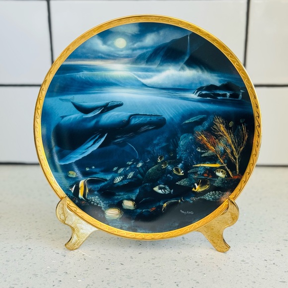 Set of 3 Wyland “Great Mammals of the Sea” Plates - Picture 4 of 9
